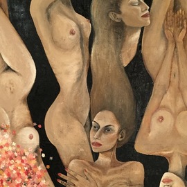 Tea Pokrajcic: 'zenee', 2017 Oil Painting, Surrealism. Artist Description: Oil on canvas, nude...