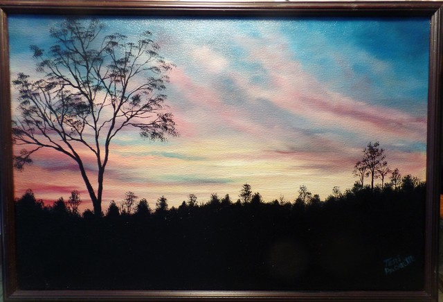 Artist Teri Paquette. 'Sunset To Remember' Artwork Image, Created in 2020, Original Watercolor. #art #artist