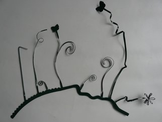 Stphane Terrire: 'sans titre', 2009 Mixed Media Sculpture, undecided.    elements de balai a gazon, acier, glycero  ...
