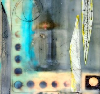 T.e. Siewert: 'direction 3', 2019 Encaustic Painting, Abstract. encaustic collage...