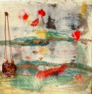T.e. Siewert: 'think about it', 2017 Encaustic Painting, Abstract. encaustic, abstract encaustic, glass ...