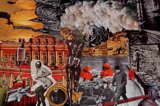 Andrew Mclaughlin: 'In the Sweat of the Sun, On the Flesh of the Gods ', 2012 Collage, Surrealism. 