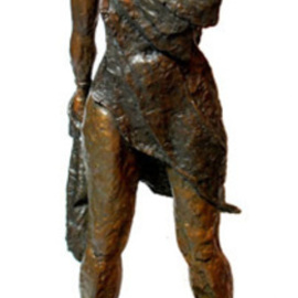 Michael Tieman: 'Courage', 2009 Bronze Sculpture, Figurative. Artist Description:  A sculpture standing in tribute to those who have, who are, and who will battle Cancer.Purchase price includes a donation to Cancer Support Services.  ...