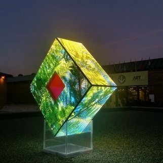 Tim Guider: 'Enlightenment', 2017 Outdoor Installation, Light. This work smoothly combines Installation art, Sculpture, Video art, and Digital art. It is a world first. ...