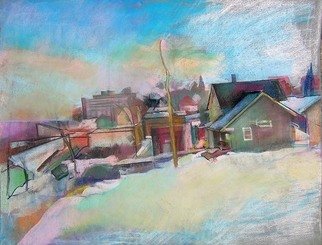 Timothy King: 'Elgin Overlooking RR Fox River', 2008 Pastel, Abstract Landscape. 
