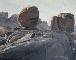 S Tofu: 'Joshua Tree National Park, Spring Sunset VI', 2008 Acrylic Painting, Landscape.  acrylic on paper  ...
