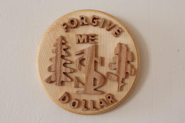 Artist Anatoly Karpov. 'Wooden Coin' Artwork Image, Created in 2014, Original Sculpture Wood. #art #artist