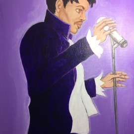 Ernest Walker: 'prince', 2019 Acrylic Painting, Famous People. Artist Description: Personal art for my daughte...