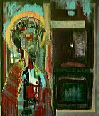 Paulo Medina: 'ecce homo', 2006 Acrylic Painting, Religious. PresentaciA3n de JesAos al pueblo hecha por Pilatos...