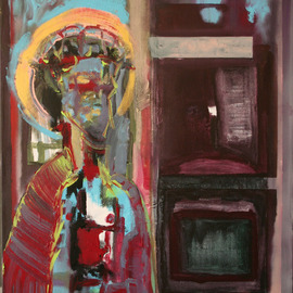 Paulo Medina: 'ecce homo', 2006 Acrylic Painting, Religious. Artist Description: PresentaciA3n de JesAos al pueblo hecha por Pilatos...
