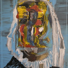 Paulo Medina: 'shakespeares portrait', 2006 Acrylic Painting, Abstract Figurative. Artist Description: Genio de la literatura ...