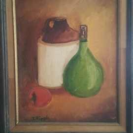 Thom Ripple: 'Original Still life ', 1972 Oil Painting, Still Life. Artist Description: Original Still life Oil on Canvas, One of the artist First painting . Artist  Thom Ripple ...