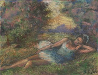 Malcolm Tuffnell: 'sleeping beauty', 2009 Pastel, Dance.       dance ballet romantic art 19th Century style    dance ballet romantic art 19th Century style landscape    ...