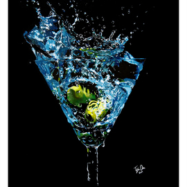 Tylor Adair: 'Wet  ', 2016 Acrylic Painting, Still Life. Artist Description:  Bring a splash to any room with the Elegant appearance of a dry martini...