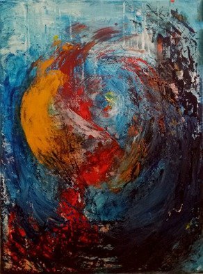 Susan Cantor-uccelleti: 'Out of Orbit', 2016 Acrylic Painting, Abstract. Textured painting with lots of movement and color. Will brighten any room. Original painting with no copies made. Signed and dated on the back. ...