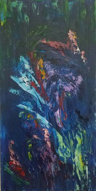 Susan Cantor-uccelleti: 'moonlight sculpture', 2016 Acrylic Painting, Abstract. original artwork, on gallery wrapped canvas, textured, serene...