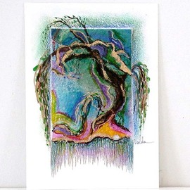 abstract tree landscape By Valda Fitzpatrick