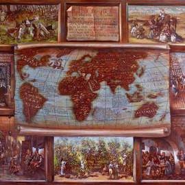 The history of coffee map  By Vali Irina Ciobanu