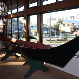 Daniel Holtendorp: 'Wolf Whale Canoe', 2014 Wood Sculpture, Life. Artist Description:  Canoe, red cedar, hunting,    ...