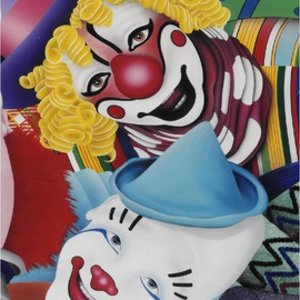 Two Clowns By Donald Davenport