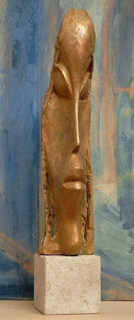 Artist Venelin Ivanov. 'Face' Artwork Image, Created in 1979, Original Sculpture Stone. #art #artist