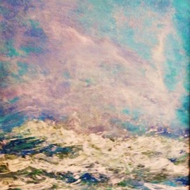 Valerie Leri: 'gathering storm', 2015 Acrylic Painting, Seascape. Artist Description: Original painting with black wood frame. ...