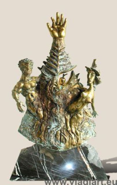 Artist Vladimir Iliev. 'Original Sin' Artwork Image, Created in 2012, Original Sculpture Bronze. #art #artist