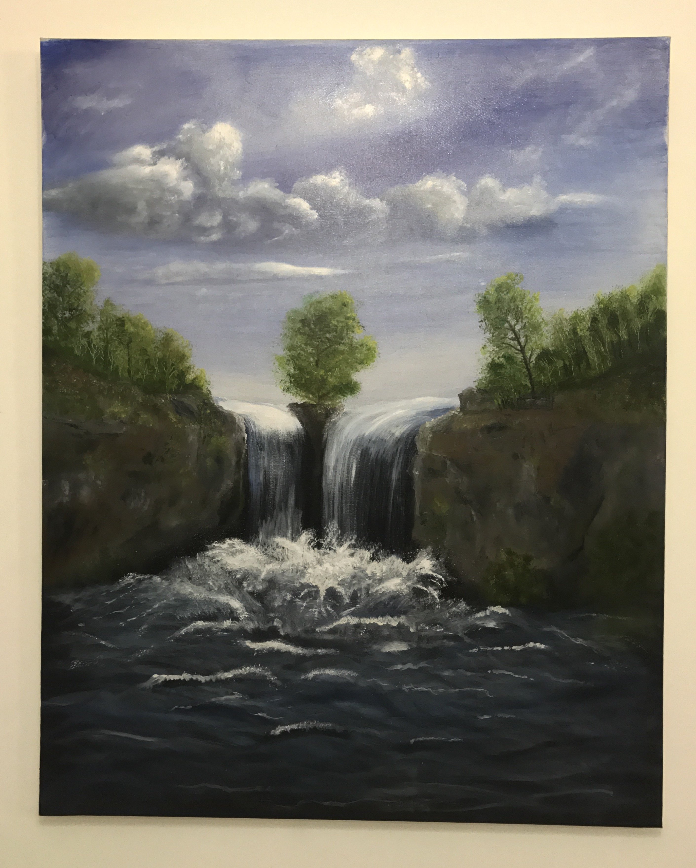Vinay Baindur: 'Splash', 2010 Oil Painting, Landscape. 