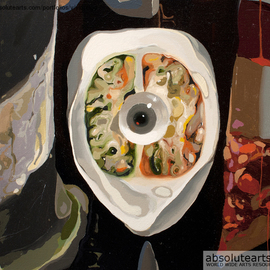 Viorel  Popescu: 'Lacrima Nautae 1 detail', 2013 Oil Painting, Surrealism. Artist Description:       OIl on canvas        ...