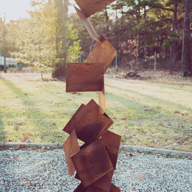 Vadim Kharchenko: 'otto cor-ten', 2017 Steel Sculpture, Abstract. Artist Description: Sculpture: Metal and Steel on Steel.- Free Standing Abstract modern rusted patina corten steel sculpture, named OttoaEUR, will complement contemporary, modern, or traditional house Indoor or Outdoor. Will fit great as a garden sculpture, lawn sculpture, driveway or front entrance accent, yard dA(c)cor, and will complement any ...