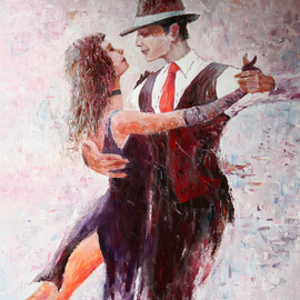 Vladimir Volosov Artwork Tango, 2014 Oil Painting, Nudes