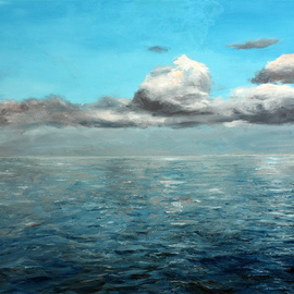 Vladimir Volosov: 'atlantic ocean', 2020 Oil Painting, Marine. Artist Description: When I create my piece, I wish to convey the emotions I feel for the scene or objects to the viewer. I want the viewer to be an active participant in my joy, melancholy, humor, nostalgia. To me, the process of creating a work is transcendental I am ...
