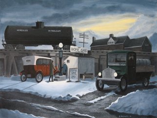 Dave Rheaume: 'Dome Gas', 2010 Acrylic Painting, Vintage. 