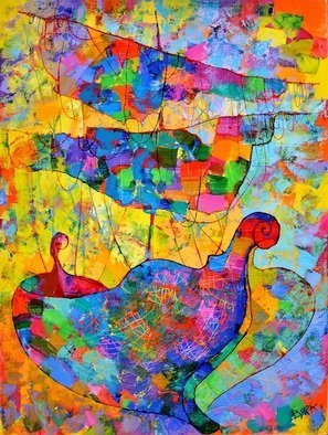 Vyara Tichkova: 'sailboat', 2018 Oil Painting, Beach. vyara tichkova, oil, canvas, painting, sailboat, sea, ocean, marine, beach, seascape, travel, transport, colorfull...