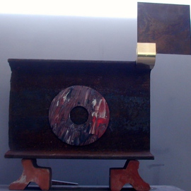 Randall Fox Artwork  Supported Segment of a Recycled Memory, 1997 Mixed Media Sculpture, Psychology