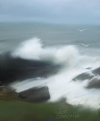 Jose Carvalho: 'SilverCoast', 2014 Digital Drawing, Beach.  Ocean by Leiria Portugal in 2014  ...