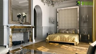 Ruturaj Desai: 'Classical 3D Interior Bed Room Rendering Design Lima', 2014 Animation, Architecture.  Classical 3D Interior Bed Room Rendering Design Lima.