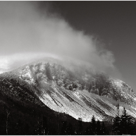 Wayne King: 'Cannon Cliffs in the Clouds', 2008 Black and White Photograph, Landscape. Artist Description:  Cannon Mountain and the world famous Cannon cliffs one of the most challenging climbs in the northeastern US. Rock climbers from all over the world come to Cannon to climb this face: cannon, canon, cliff, cliffs, Mountain, franconia range, white mountains, NH. New Hampshire, appalachian mountains, north country, ...