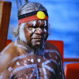 Wayne Quilliam: 'Modern v Traditional', 2001 Color Photograph, Inspirational. Artist Description: An image captured when a traditional aboriginal elder attended the national reconcilliation event in Sydney( Pulished in International newspapers)...