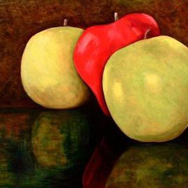 Wayne Wilcox: 'Apples', 2004 Oil Painting, Still Life. 