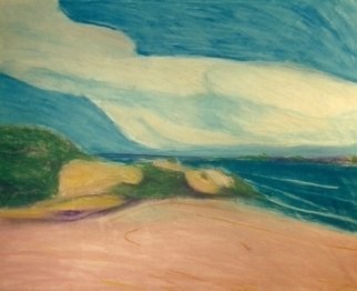 Harry Weisburd: 'Earth Goddess Hill By The Sea', 2005 Acrylic Painting, Figurative.  acrylic on paper                                ...