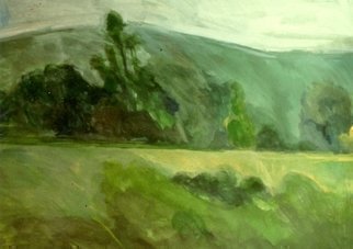 Harry Weisburd: 'Inverness', 2005 Acrylic Painting, Landscape.   acrylic on paper                                 ...