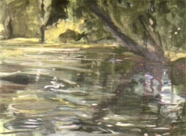 Artist Harry Weisburd. 'Pond Reflection' Artwork Image, Created in 2008, Original Pottery. #art #artist