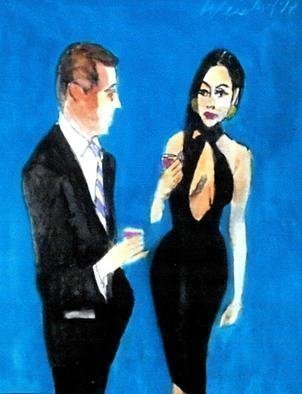 Harry Weisburd: 'looking for mr right 39', 2017 Acrylic Painting, Figurative. Sensual sexy woman looking for Mr Right guy...