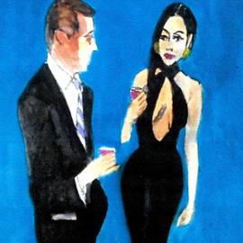 Harry Weisburd: 'looking for mr right 39', 2017 Acrylic Painting, Figurative. Artist Description: Sensual sexy woman looking for Mr Right guy...