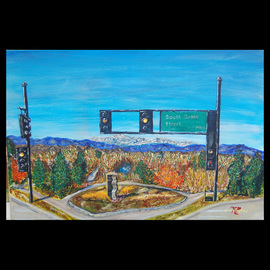 Mark Smith: 'hint of spring', 2013 Acrylic Painting, Landscape. Artist Description: Hint of Spring, Colorado, Greenwood Village...