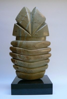 Pim Van Der Wel: 'Fiesta', 2007 Stone Sculpture, Abstract.    A sculpture of Brazilian softstone ...