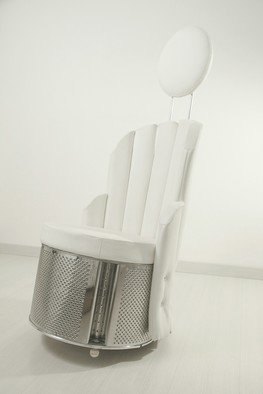 Federica Ripani: 'OSCILLAZIONE', 2009 Furniture, Other. steel, wood, leather, plastic. ...
