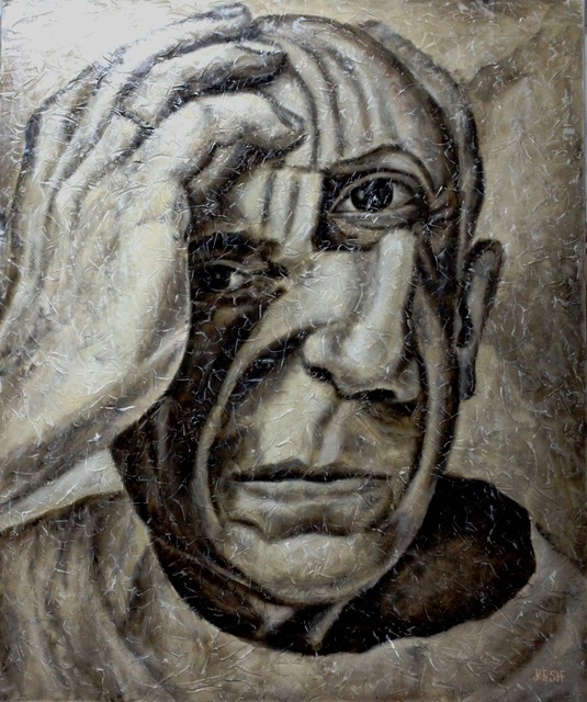 Yosef Reznikov  'Pablo Picasso', created in 2019, Original Painting Other.