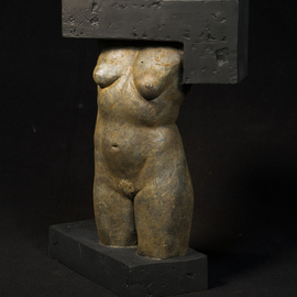 Yves  Goyatton: 'Ashlar', 2016 Bronze Sculpture, Figurative. Artist Description: bronze contemporary sculpture  created in 2016...